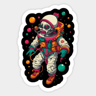 Skull Astronaut Sticker